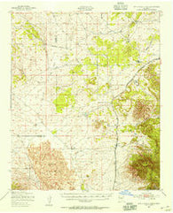 Little Black Peak New Mexico Historical topographic map, 1:62500 scale, 15 X 15 Minute, Year 1950