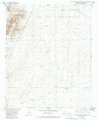 Little San Pascual Mountain New Mexico Historical topographic map, 1:24000 scale, 7.5 X 7.5 Minute, Year 1982