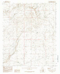 Livingston Ridge New Mexico Historical topographic map, 1:24000 scale, 7.5 X 7.5 Minute, Year 1985