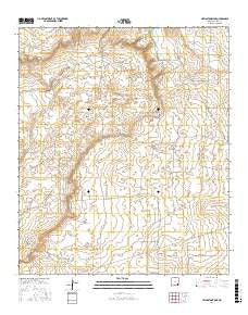 Livingston Ridge New Mexico Current topographic map, 1:24000 scale, 7.5 X 7.5 Minute, Year 2017