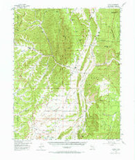 Llaves New Mexico Historical topographic map, 1:62500 scale, 15 X 15 Minute, Year 1955