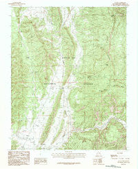 Llaves New Mexico Historical topographic map, 1:24000 scale, 7.5 X 7.5 Minute, Year 1983
