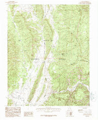 Llaves New Mexico Historical topographic map, 1:24000 scale, 7.5 X 7.5 Minute, Year 1983