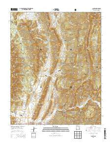 Llaves New Mexico Current topographic map, 1:24000 scale, 7.5 X 7.5 Minute, Year 2013