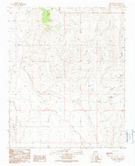 Lobo Hill SE New Mexico Historical topographic map, 1:24000 scale, 7.5 X 7.5 Minute, Year 1990