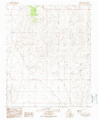 Lobo Hill SE New Mexico Historical topographic map, 1:24000 scale, 7.5 X 7.5 Minute, Year 1990