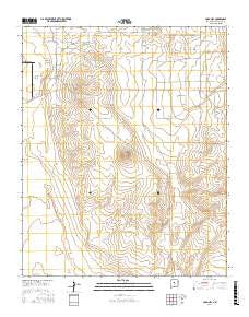 Lobo Hill New Mexico Current topographic map, 1:24000 scale, 7.5 X 7.5 Minute, Year 2017