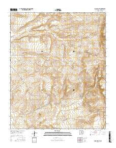 Lobo Hill NE New Mexico Current topographic map, 1:24000 scale, 7.5 X 7.5 Minute, Year 2017