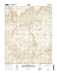 Lockney New Mexico Current topographic map, 1:24000 scale, 7.5 X 7.5 Minute, Year 2017