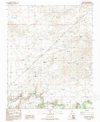 Logan NE New Mexico Historical topographic map, 1:24000 scale, 7.5 X 7.5 Minute, Year 1989