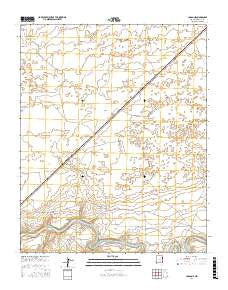 Logan NE New Mexico Current topographic map, 1:24000 scale, 7.5 X 7.5 Minute, Year 2017
