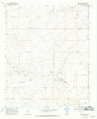 Lomas Gatos New Mexico Historical topographic map, 1:24000 scale, 7.5 X 7.5 Minute, Year 1968