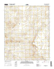 Lomas Gatos New Mexico Current topographic map, 1:24000 scale, 7.5 X 7.5 Minute, Year 2017