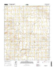 Lone Wolf New Mexico Current topographic map, 1:24000 scale, 7.5 X 7.5 Minute, Year 2017