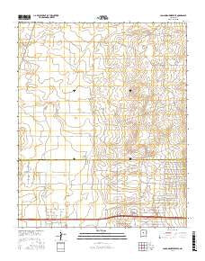Longhorn Reservoir New Mexico Current topographic map, 1:24000 scale, 7.5 X 7.5 Minute, Year 2017