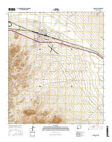 Lordsburg New Mexico Current topographic map, 1:24000 scale, 7.5 X 7.5 Minute, Year 2017