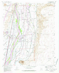 Los Lunas New Mexico Historical topographic map, 1:24000 scale, 7.5 X 7.5 Minute, Year 1952