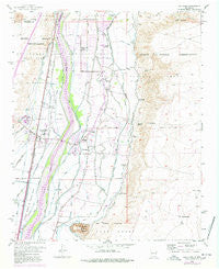 Los Lunas New Mexico Historical topographic map, 1:24000 scale, 7.5 X 7.5 Minute, Year 1952