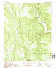 Los Montoyas New Mexico Historical topographic map, 1:24000 scale, 7.5 X 7.5 Minute, Year 1989