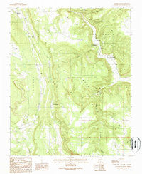 Los Montoyas New Mexico Historical topographic map, 1:24000 scale, 7.5 X 7.5 Minute, Year 1989