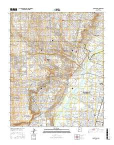 Los Griegos New Mexico Current topographic map, 1:24000 scale, 7.5 X 7.5 Minute, Year 2017