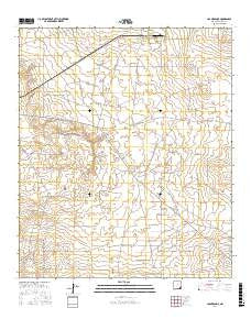 Los Medanos New Mexico Current topographic map, 1:24000 scale, 7.5 X 7.5 Minute, Year 2017