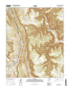 Los Montoyas New Mexico Current topographic map, 1:24000 scale, 7.5 X 7.5 Minute, Year 2017