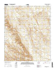 Lovelace Mesa New Mexico Current topographic map, 1:24000 scale, 7.5 X 7.5 Minute, Year 2017