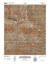Lovelady Draw New Mexico Historical topographic map, 1:24000 scale, 7.5 X 7.5 Minute, Year 2010
