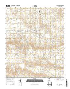 Lovelady Draw New Mexico Historical topographic map, 1:24000 scale, 7.5 X 7.5 Minute, Year 2013