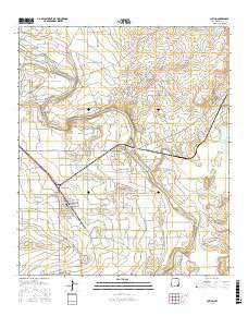 Loving New Mexico Current topographic map, 1:24000 scale, 7.5 X 7.5 Minute, Year 2017