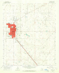 Lovington New Mexico Historical topographic map, 1:24000 scale, 7.5 X 7.5 Minute, Year 1962