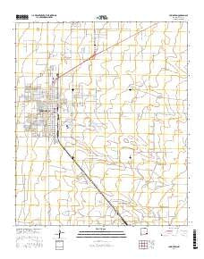 Lovington New Mexico Current topographic map, 1:24000 scale, 7.5 X 7.5 Minute, Year 2017