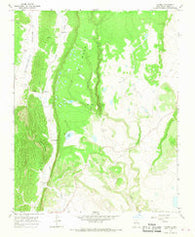 Lucero New Mexico Historical topographic map, 1:24000 scale, 7.5 X 7.5 Minute, Year 1966