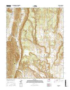 Lucero New Mexico Current topographic map, 1:24000 scale, 7.5 X 7.5 Minute, Year 2017