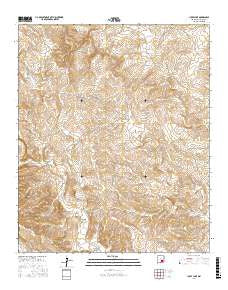 Lucky Lake New Mexico Current topographic map, 1:24000 scale, 7.5 X 7.5 Minute, Year 2017