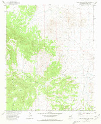 Luera Mountains East New Mexico Historical topographic map, 1:24000 scale, 7.5 X 7.5 Minute, Year 1981