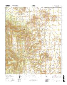 Luera Mountains East New Mexico Current topographic map, 1:24000 scale, 7.5 X 7.5 Minute, Year 2017