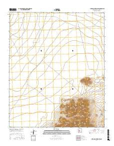 Luera Mountains NW New Mexico Current topographic map, 1:24000 scale, 7.5 X 7.5 Minute, Year 2017