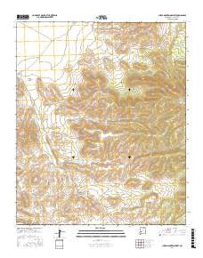 Luera Mountains West New Mexico Current topographic map, 1:24000 scale, 7.5 X 7.5 Minute, Year 2017