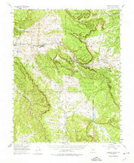 Lumberton New Mexico Historical topographic map, 1:62500 scale, 15 X 15 Minute, Year 1955
