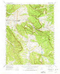 Lumberton New Mexico Historical topographic map, 1:62500 scale, 15 X 15 Minute, Year 1955