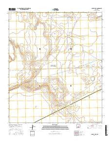 Lumley Lake New Mexico Current topographic map, 1:24000 scale, 7.5 X 7.5 Minute, Year 2017