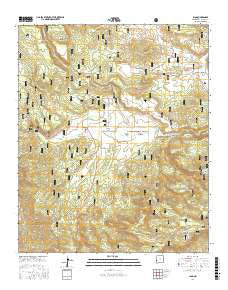 Luna New Mexico Current topographic map, 1:24000 scale, 7.5 X 7.5 Minute, Year 2017