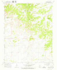 Lybrook New Mexico Historical topographic map, 1:24000 scale, 7.5 X 7.5 Minute, Year 1966