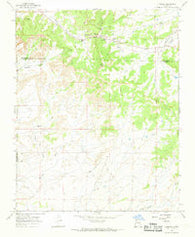 Lybrook New Mexico Historical topographic map, 1:24000 scale, 7.5 X 7.5 Minute, Year 1966