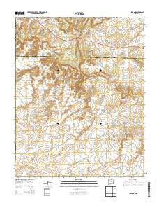 Lybrook New Mexico Current topographic map, 1:24000 scale, 7.5 X 7.5 Minute, Year 2013