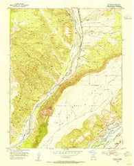 Lyden New Mexico Historical topographic map, 1:24000 scale, 7.5 X 7.5 Minute, Year 1953