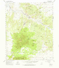 Madrid New Mexico Historical topographic map, 1:62500 scale, 15 X 15 Minute, Year 1961