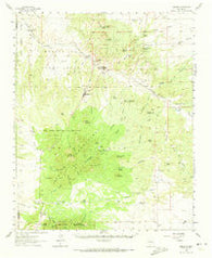 Madrid New Mexico Historical topographic map, 1:62500 scale, 15 X 15 Minute, Year 1961